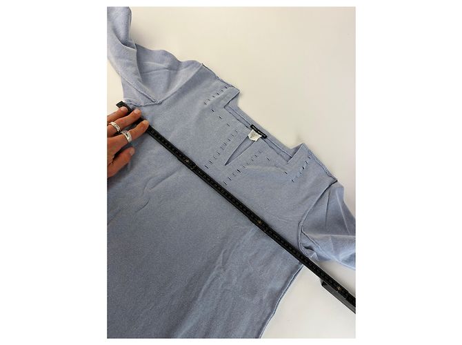 Vintage Issey Miyake Maxikleid Hellblau M - Ansicht 11