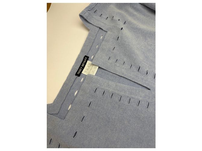 Vintage Issey Miyake Maxikleid Hellblau M - Ansicht 6