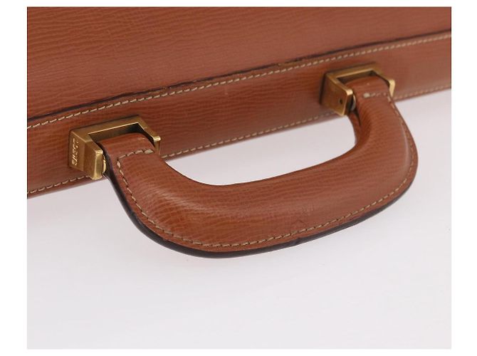Loewe Pasta de couro castanho - vista 7