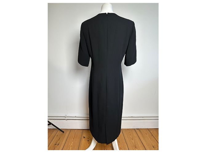 Vintage Chloé Kleid mit schwarzem Spitzen-Overlay L - Ansicht 3