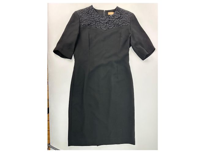 Vintage Chloé Kleid mit schwarzem Spitzen-Overlay L - Ansicht 5