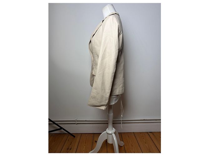 Vintage Balmain Blazer Hellbeige M - Ansicht 2
