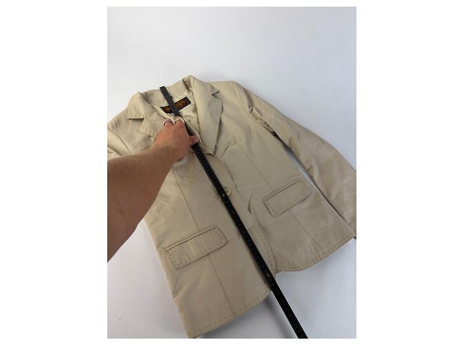 Vintage Balmain Blazer Hellbeige M - Ansicht 6