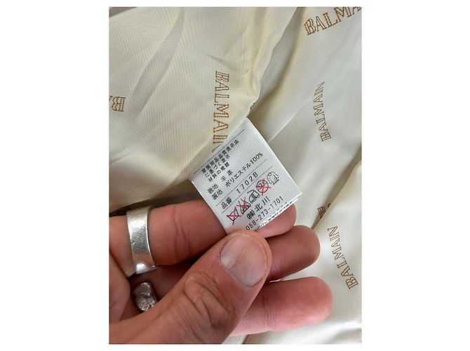 Vintage Balmain Blazer Hellbeige M - Ansicht 7