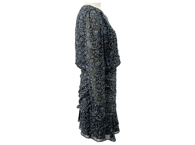 Veronica Beard Black Multi Rosalia Ruched Dress - view 2