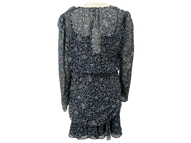 Veronica Beard Black Multi Rosalia Ruched Dress - view 3