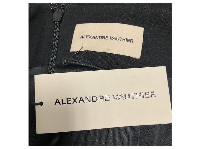 Alexandre Vauthier schwarzer High-Waisted High-Low Maxi-Rock aus Krepp mit ausgestelltem Saum - Ansicht 4