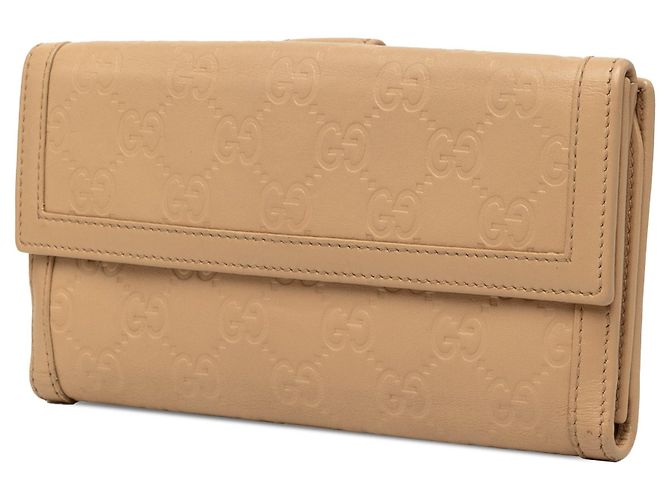 Cartera larga Gucci Guccissima beige - vista 2