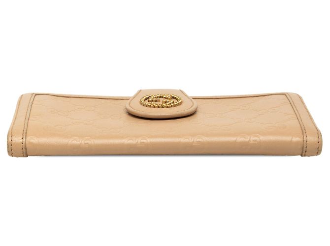 Cartera larga Gucci Guccissima beige - vista 3