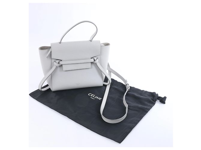 Céline Borsa a mano 2Way Celine Belt Bag Nano in pelle Grigio - vista 12
