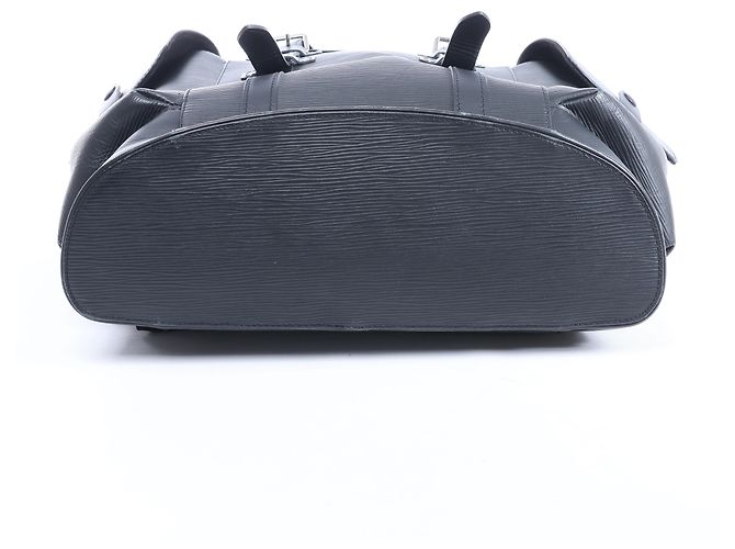 Zaino Louis Vuitton Christopher PM in pelle Epi Nero M50159 - vista 7