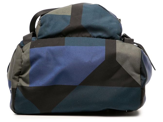 Prada Tessuto geometrischer Rucksack schwarz - Ansicht 3