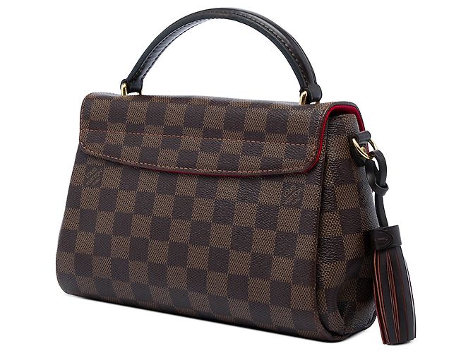 Borsa Louis Vuitton Damier Ebene Croisette Marrone - vista 2
