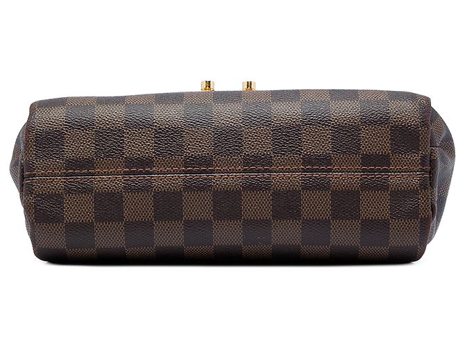 Borsa Louis Vuitton Damier Ebene Croisette Marrone - vista 3