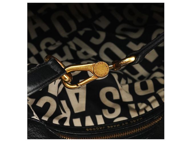 Marc by Marc Jacobs Borsa 2-Way Classic Q Fran in pelle nera - vista 12
