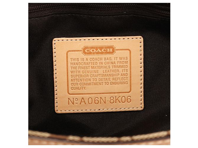 Coach Borsa Tote Hamptons Signature 8K06 Beige Tan - vista 12