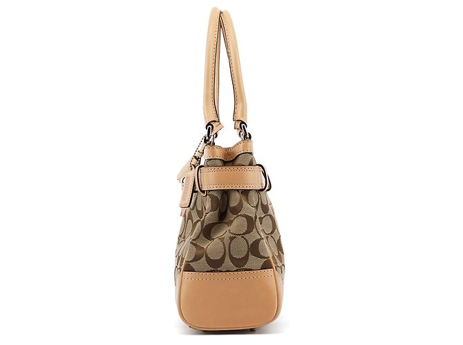 Coach Borsa Tote Hamptons Signature 8K06 Beige Tan - vista 2