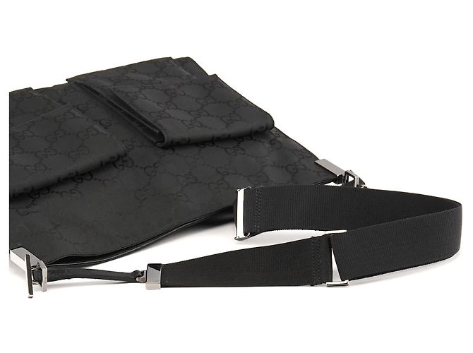 Gucci 001 3283 Borsa a tracolla multi-tasche in nylon GG nero - vista 10
