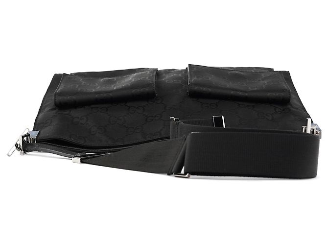 Gucci 001 3283 Borsa a tracolla multi-tasche in nylon GG nero - vista 4