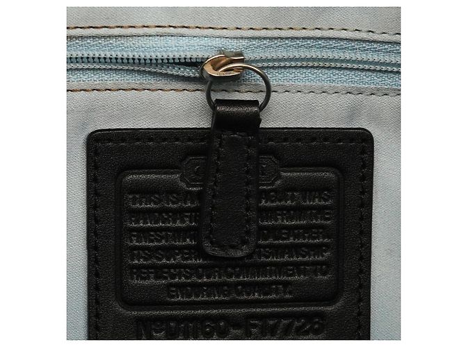 Coach Borsa Tote F17726 Grey Black Signature Canvas - vista 11