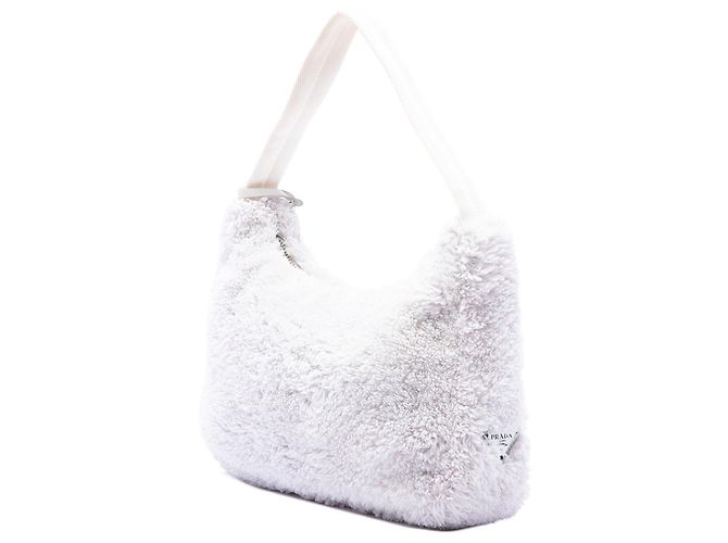 Re-Edition Bolso de hombro Prada Mini Terry Re Edition 2000 Blanco - vista 2