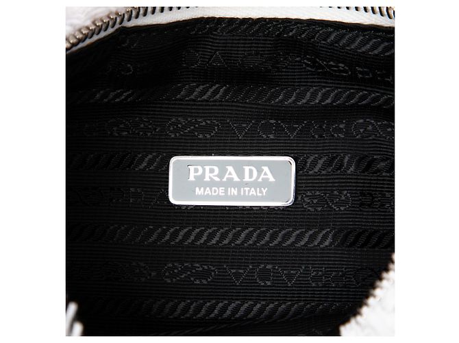 Re-Edition Bolso de hombro Prada Mini Terry Re Edition 2000 Blanco - vista 5