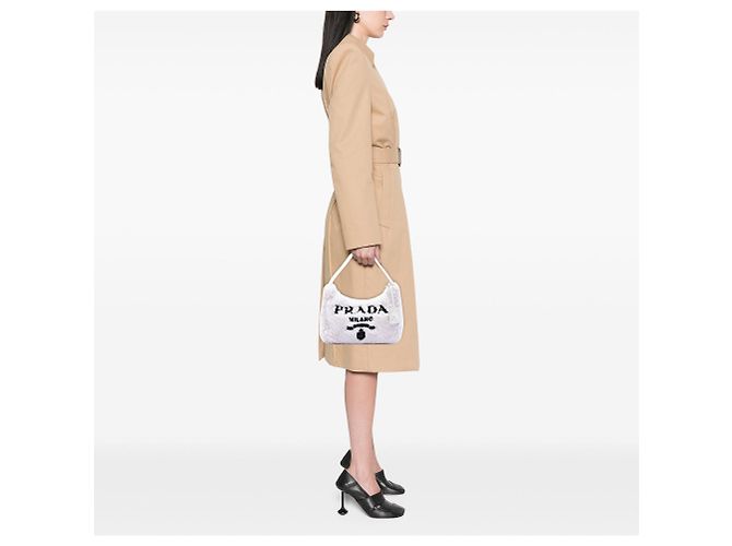 Re-Edition Bolso de hombro Prada Mini Terry Re Edition 2000 Blanco - vista 6