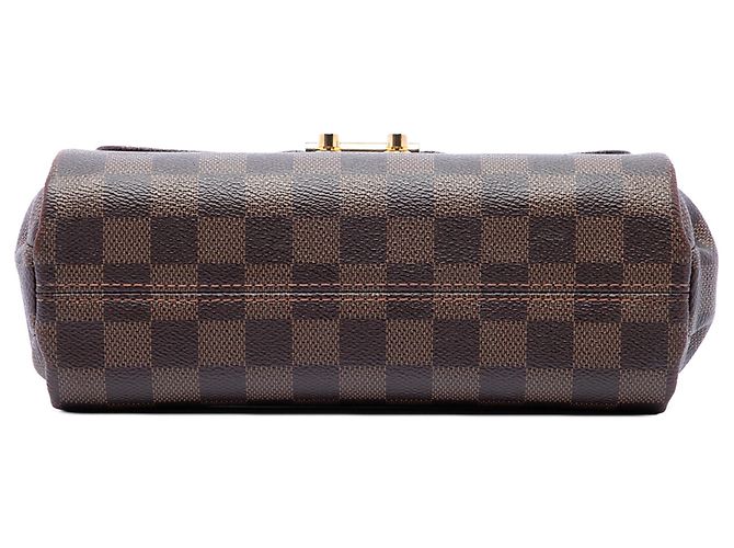 Borsa Louis Vuitton Damier Ebene Croisette Marrone - vista 3