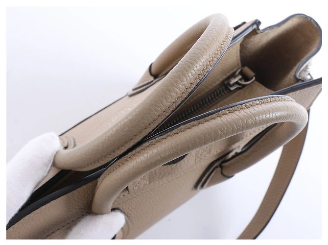Céline Borsa a mano 2Way Celine Luggage Nano in pelle, Brown - vista 6