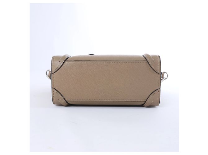 Céline Borsa a mano 2Way Celine Luggage Nano in pelle, Brown - vista 8
