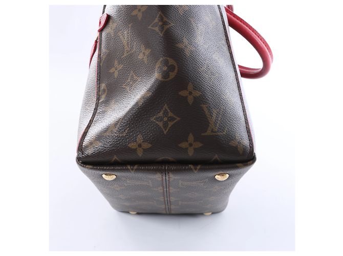 Borsa Louis Vuitton Tournelle PM Monogram Canvas in Brown x Red M44027 - vista 9