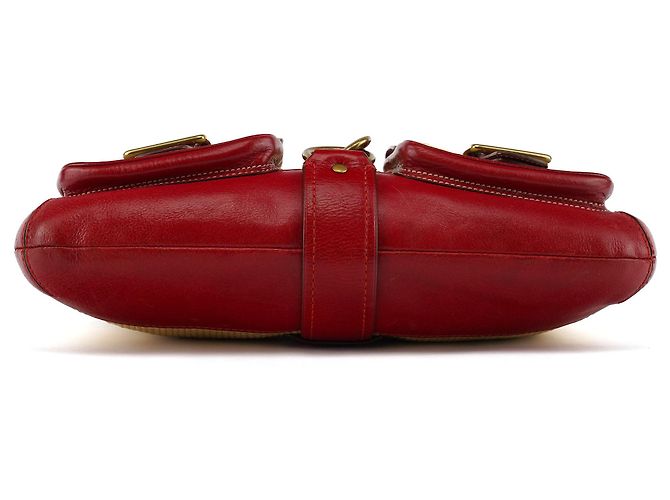 Coach Borsa a tracolla in paglia Legacy 105 Beige Burgundy - vista 4