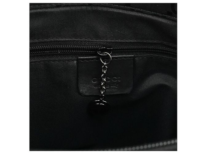 Gucci Borsa Tote Diana Bamboo 001 1016 in nylon GG nero - vista 11