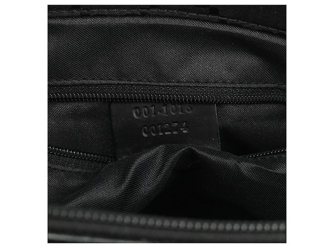 Gucci Borsa Tote Diana Bamboo 001 1016 in nylon GG nero - vista 12