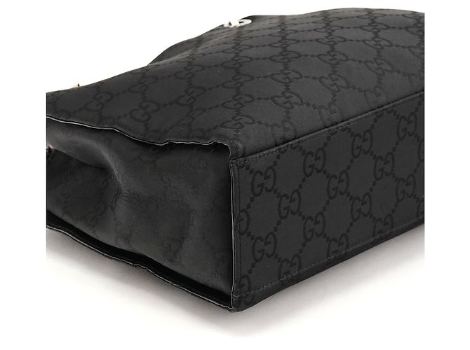 Gucci Borsa Tote Diana Bamboo 001 1016 in nylon GG nero - vista 6