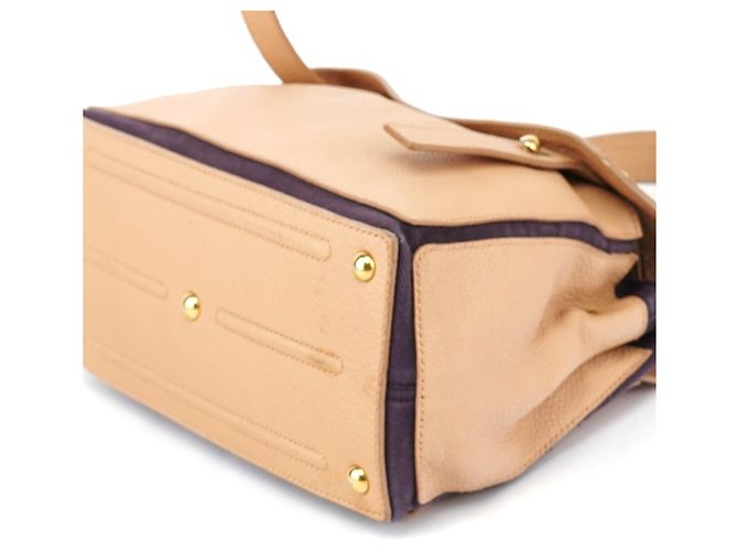 Yves Saint Laurent Borsa Muse Two in pelle beige - vista 10