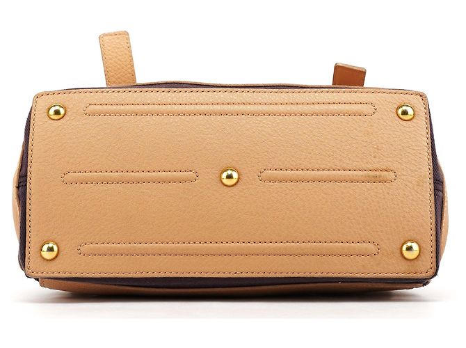 Yves Saint Laurent Borsa Muse Two in pelle beige - vista 5