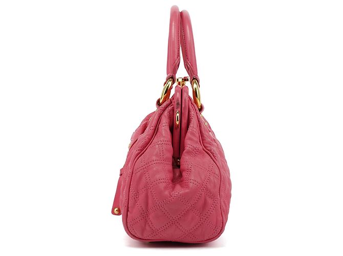 Marc Jacobs Stam 2-Way Tasche aus gestepptem Leder in Rosa - Ansicht 2
