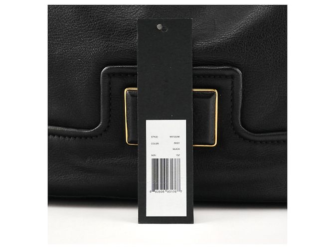 Marc by Marc Jacobs Borsa a tracolla hobo in pelle nera con chiusura a rotazione - vista 10