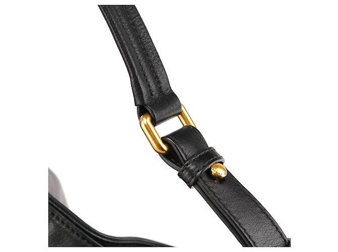 Marc by Marc Jacobs Borsa a tracolla hobo in pelle nera con chiusura a rotazione - vista 9