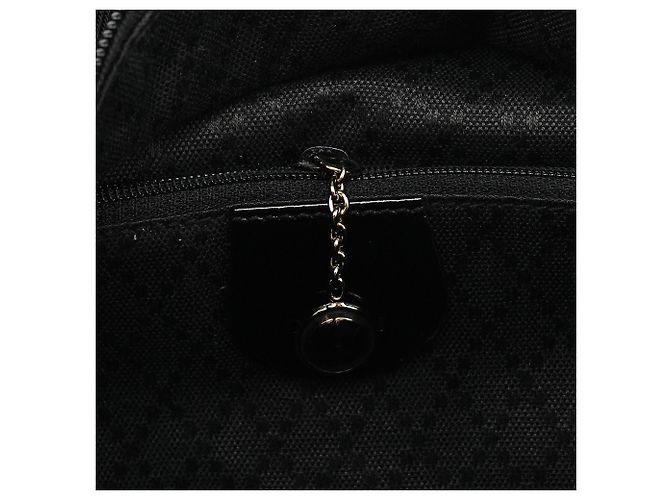 Bamboo Gucci 000 0166 Borsa in nylon nero con manico in bambù - vista 12