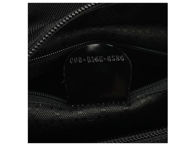 Bamboo Gucci 000 0166 Borsa in nylon nero con manico in bambù - vista 13