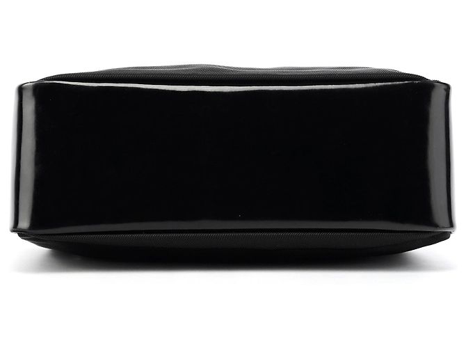 Bamboo Gucci 000 0166 Borsa in nylon nero con manico in bambù - vista 5