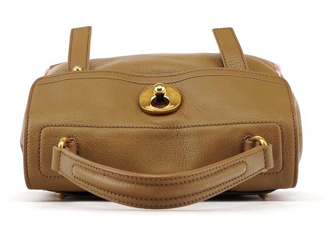 Yves Saint Laurent 289278 Olive Green Pink Muse Two 2-Way Bag - vista 4