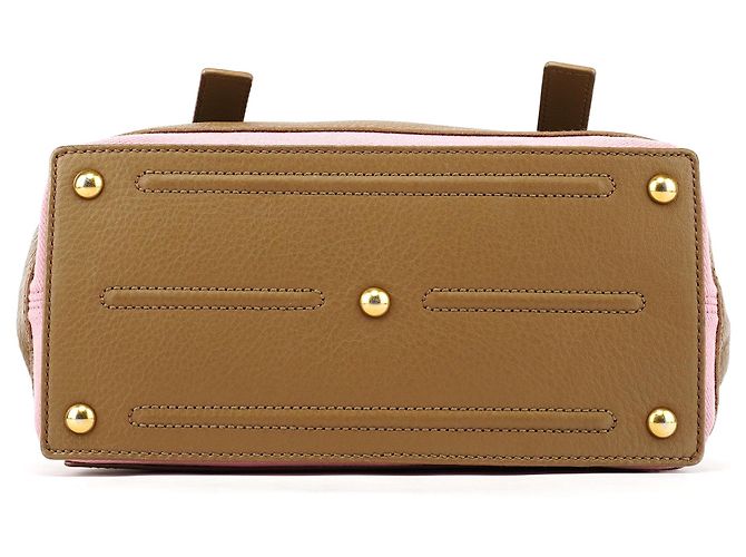 Yves Saint Laurent 289278 Olive Green Pink Muse Two 2-Way Bag - vista 5