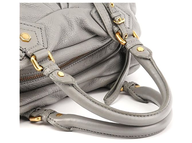 Marc by Marc Jacobs Borsa 2-Way Classic Q Baby Groovee in pelle grigia - vista 10