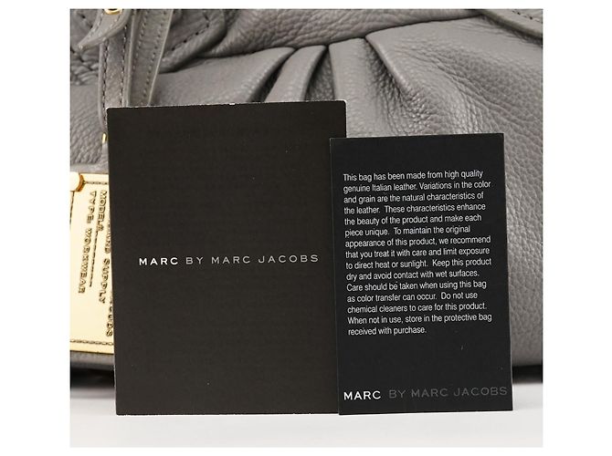 Marc by Marc Jacobs Borsa 2-Way Classic Q Baby Groovee in pelle grigia - vista 12