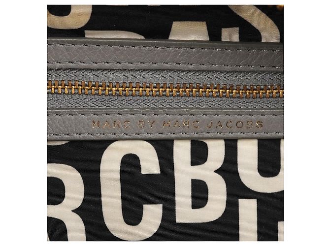Marc by Marc Jacobs Borsa 2-Way Classic Q Baby Groovee in pelle grigia - vista 13