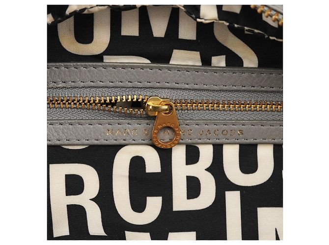 Marc by Marc Jacobs Borsa 2-Way Classic Q Baby Groovee in pelle grigia - vista 14