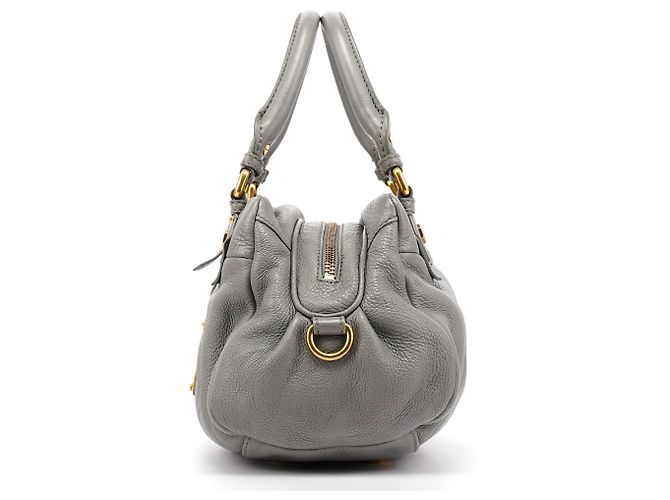 Marc by Marc Jacobs Borsa 2-Way Classic Q Baby Groovee in pelle grigia - vista 2
